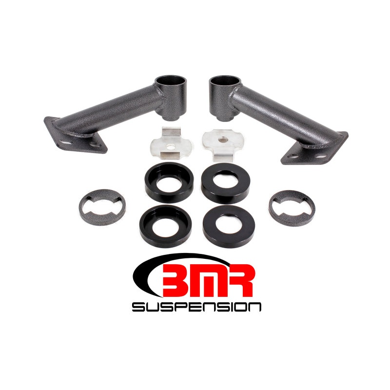 BMR 15-17 S550 Mustang Cradle Bushing Lockout Kit – Black Hammertone