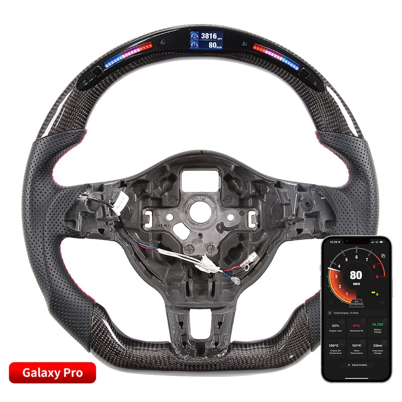 OHC Motors Led Light Up Steering Wheel  for Volkswagen 08-12 VW Golf 6 GTI GTD MK6 GLI
