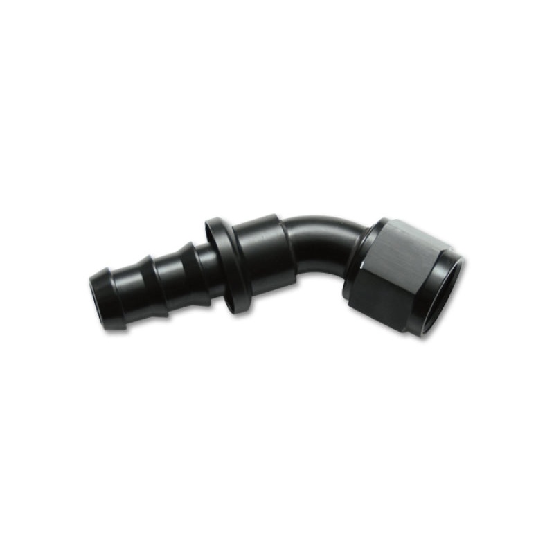 Vibrant -4AN Push-On 45 Deg Hose End Fitting – Aluminum