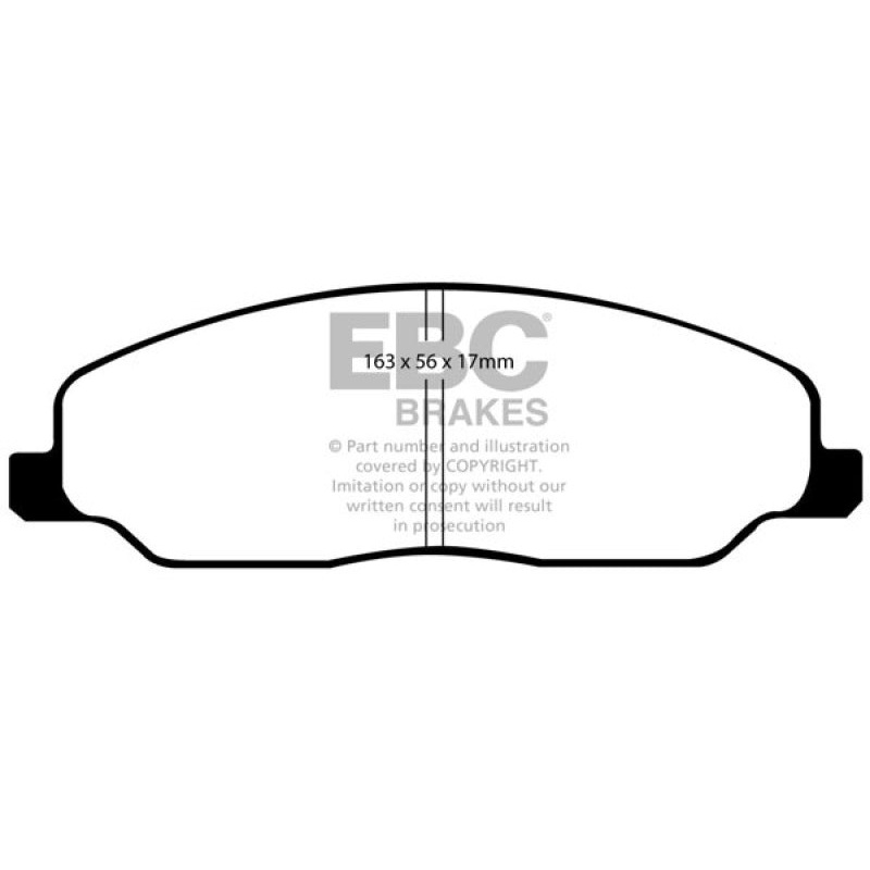 EBC 05-10 Ford Mustang 4.0 Yellowstuff Front Brake Pads