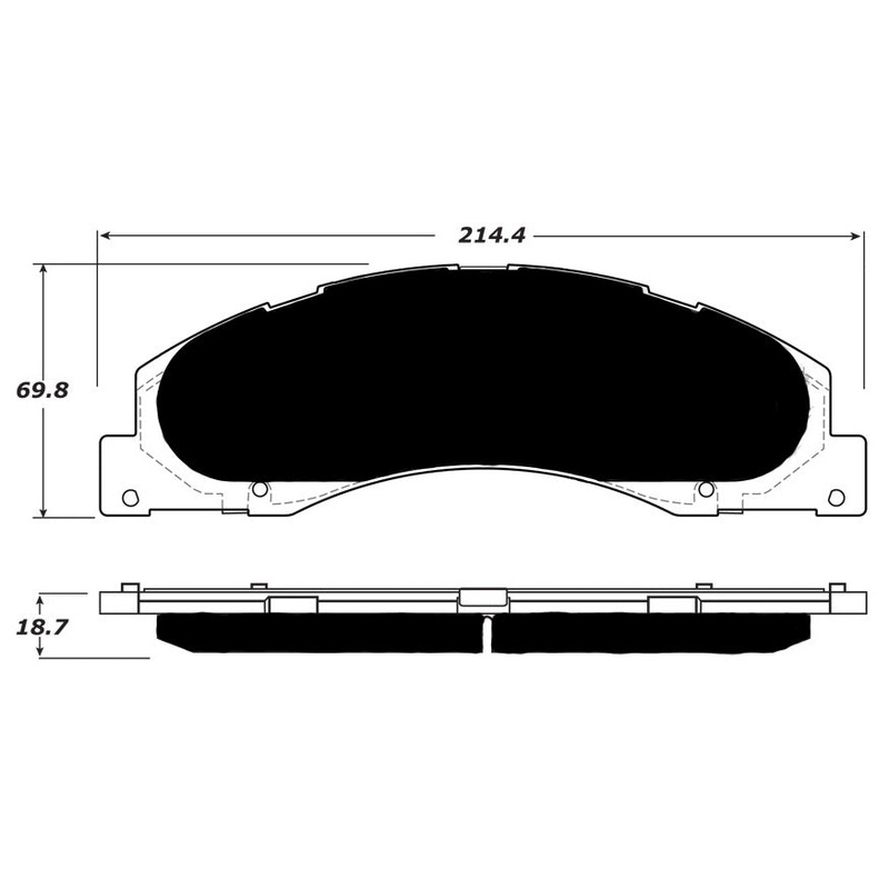 Porterfield Brake Pads for 2009 FORD E250, E350