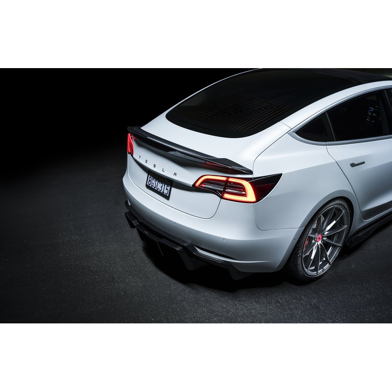 Vorsteiner Tesla Model 3 Volta Aero Decklid Spoiler Carbon Fiber PP 2X2 Glossy