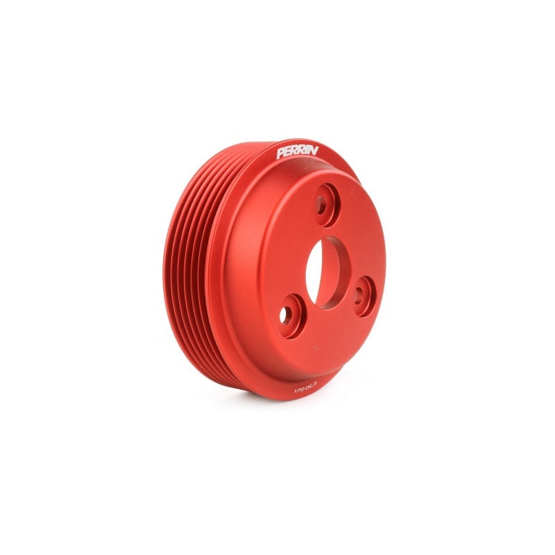 Perrin Lightweight Water Pump Pulley – Red | 2015-2021 Subaru WRX (PSP-ENG-111RD)