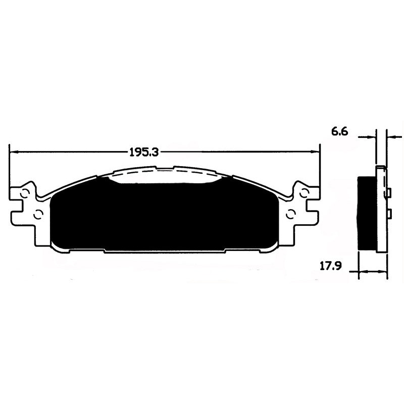 Porterfield Brake Pads for 2011 LINCOLN MKT