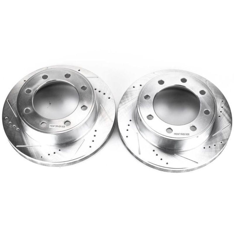 Power Stop 00-05 Ford Excursion Front Evolution Drilled & Slotted Rotors – Pair