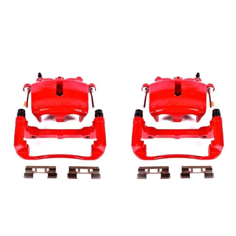 Power Stop 05-08 Ford F-150 Front Red Calipers w/Brackets – Pair