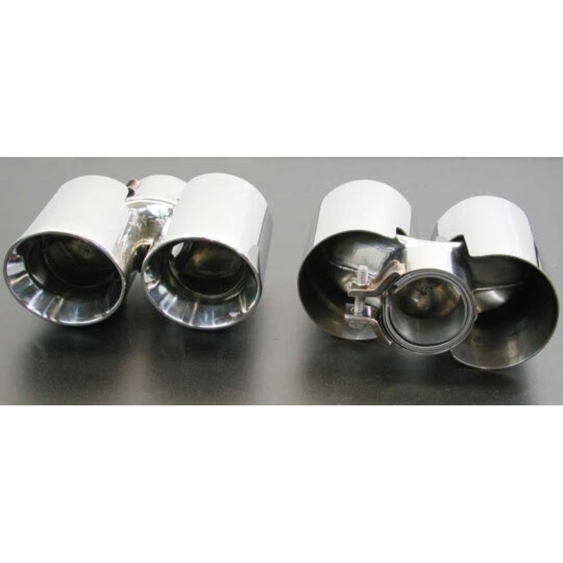 Racing Dynamics 2006-2012 Porsche Carrera 911 Non Turbo (997) Dual Chrome Tailpipe Tips (89mm)