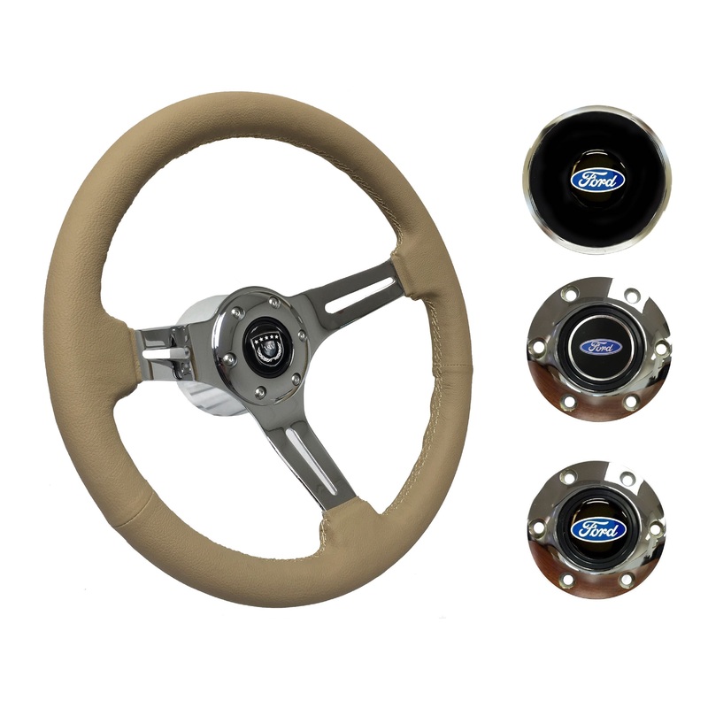 1970-76 Ford Torino Steering Wheel Kit | Tan Leather | ST3012TAN