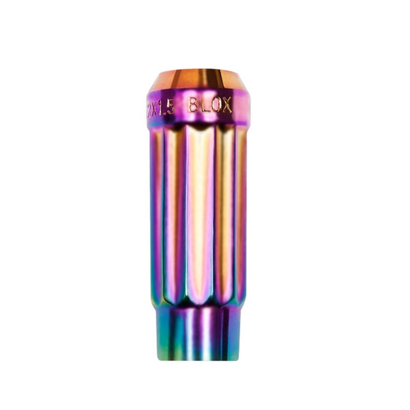 BLOX Racing 12-Sided P17 Tuner Lug Nut 12×1.5 – NEO Chrome Steel – Single Piece