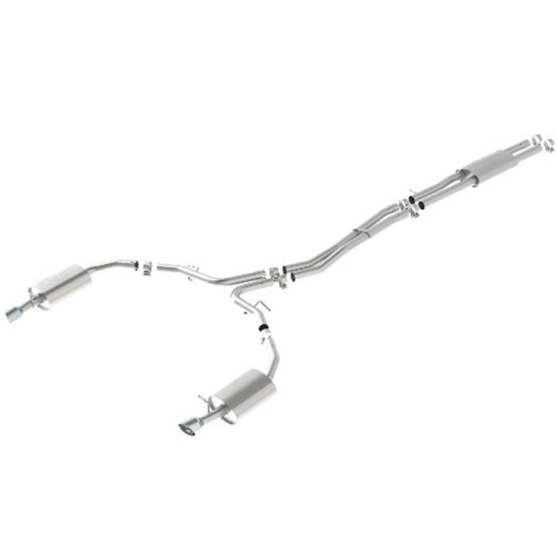 Ford Racing 10-17 Taurus Sho Cat-Back Touring Exhaust System – Chrome Tips