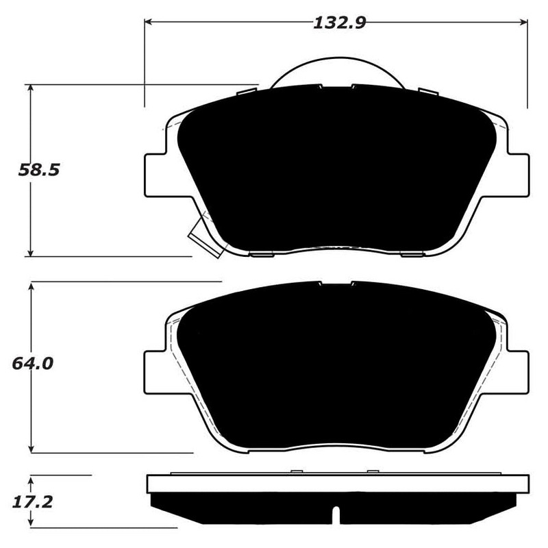 Porterfield Brake Pads for 2014 KIA Optima 2.4L w/EPB