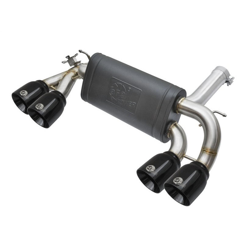 aFe MACHForce XP 3in – 2 1/2in Axle Back 304SS Exhaust w/ Black Tips 16-17 BMW M2 (f87)