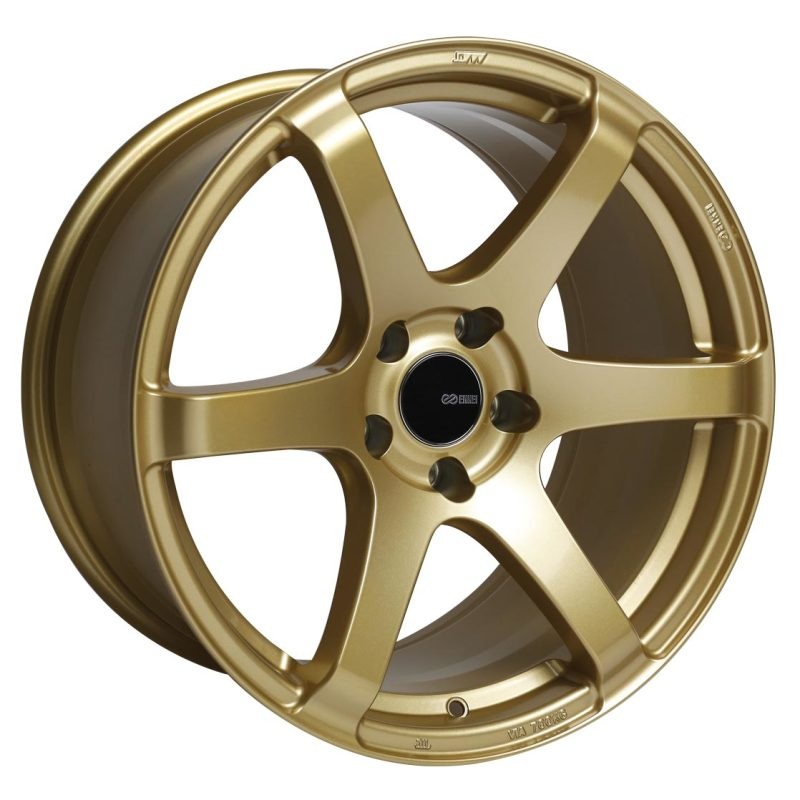 Enkei T6S 18×9.5 45mm Offset 5×100 Bolt Pattern 72.6 Bore Gold Wheel