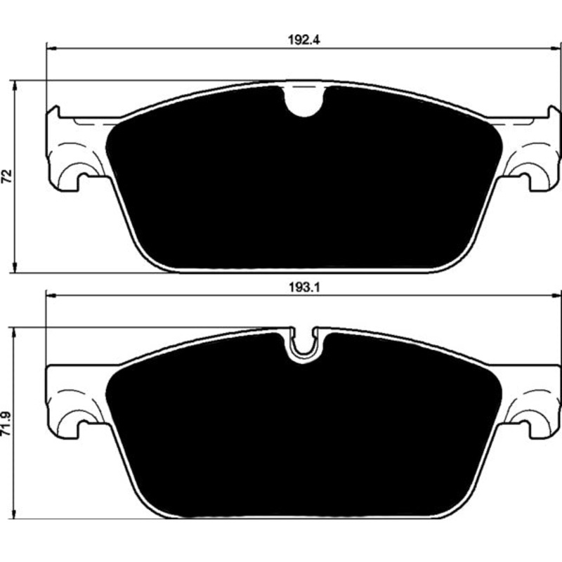 Porterfield Brake Pads for 2015 MERCEDES-BENZ ML350 USA AMG 350mm Front Disc