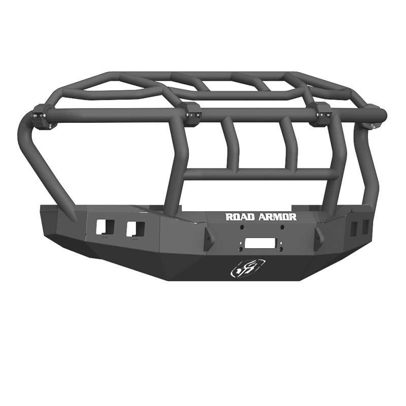 Road Armor 17-20 Ford F-250 Stealth Front Winch Bumper w/Intimidator Guard – Tex Blk