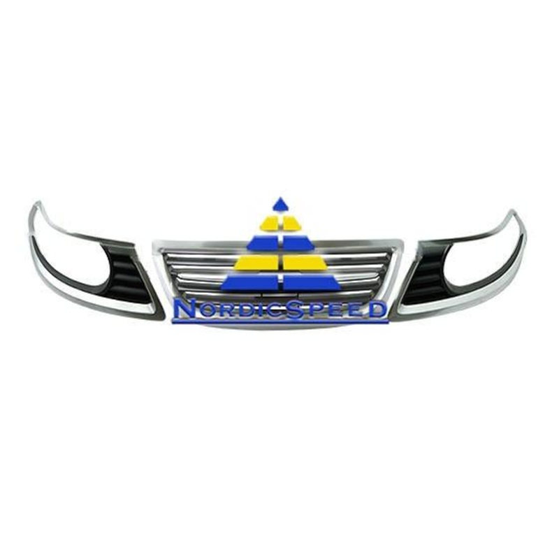 Hirsch Performance Satin Chrome 8-Pce. Grille Kit
