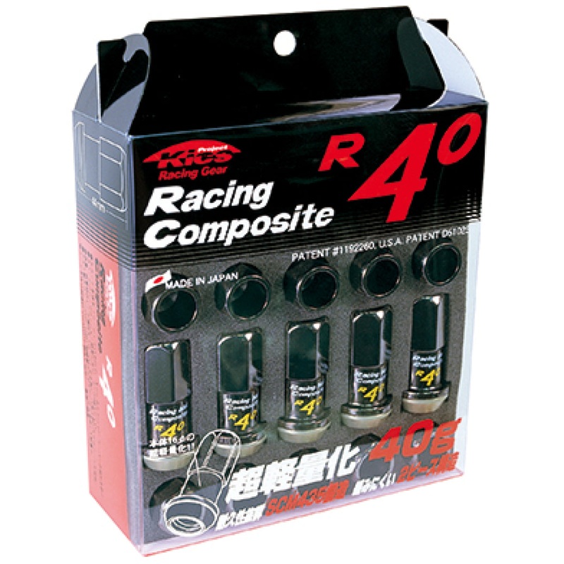 Project Kics 12×1.25 R40 Lug Nuts – Black (20 Pcs)