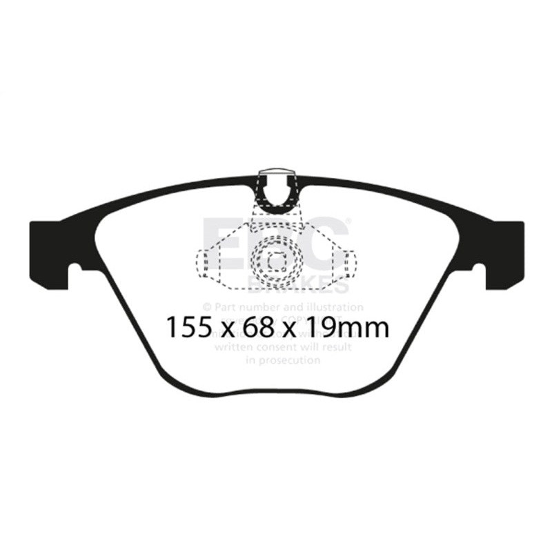 EBC 08-10 BMW M3 4.0 (E90) Bluestuff Front Brake Pads
