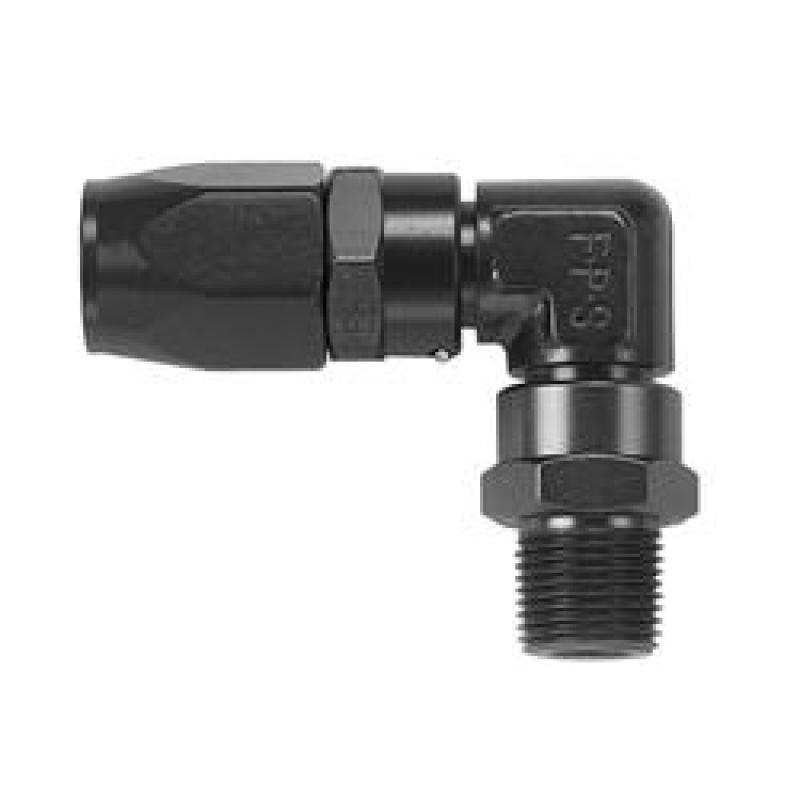 Fragola -12AN x 90 Degree x 1 5/16 – 12 (16) Hose End – Black