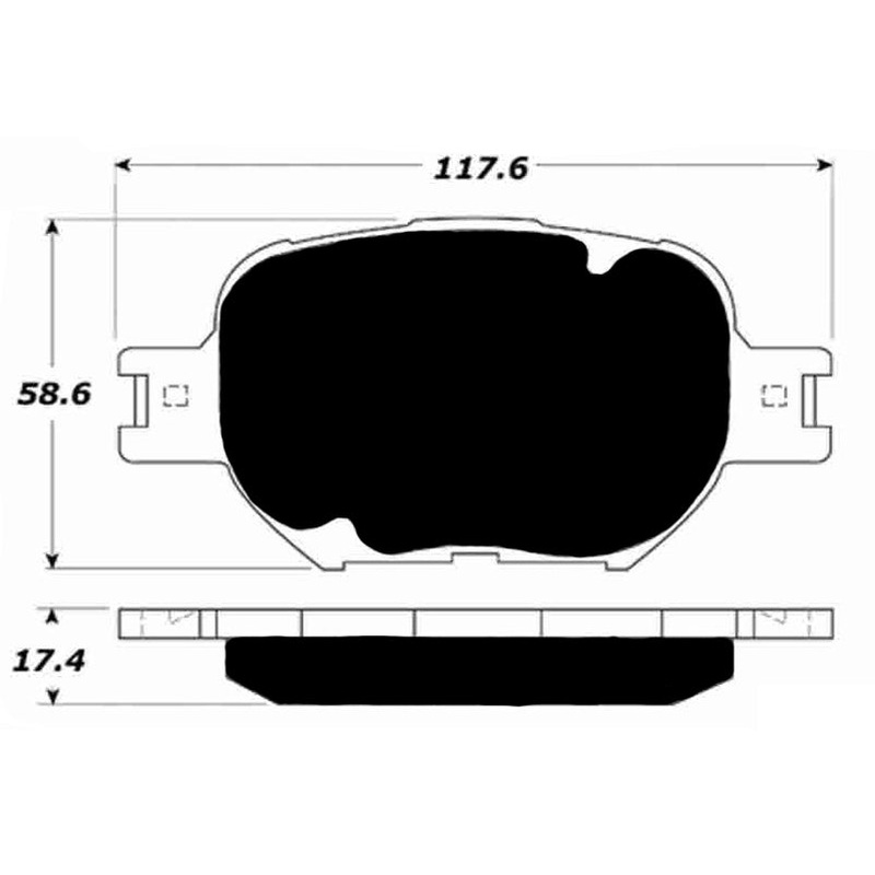 Porterfield Brake Pads for 2007 SCION tC