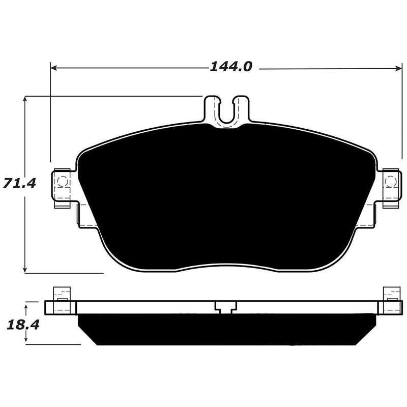 Porterfield Brake Pads for 2013 MERCEDES-BENZ B250