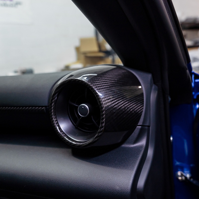 JDMuscle [22-25 BRZ/GR86] Tanso Dry Carbon Fiber AC Vent Covers w/ Gloss Finish 2PC