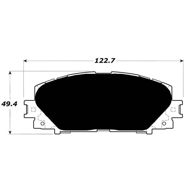 Porterfield Brake Pads for 2011 TOYOTA YARIS R/Drums