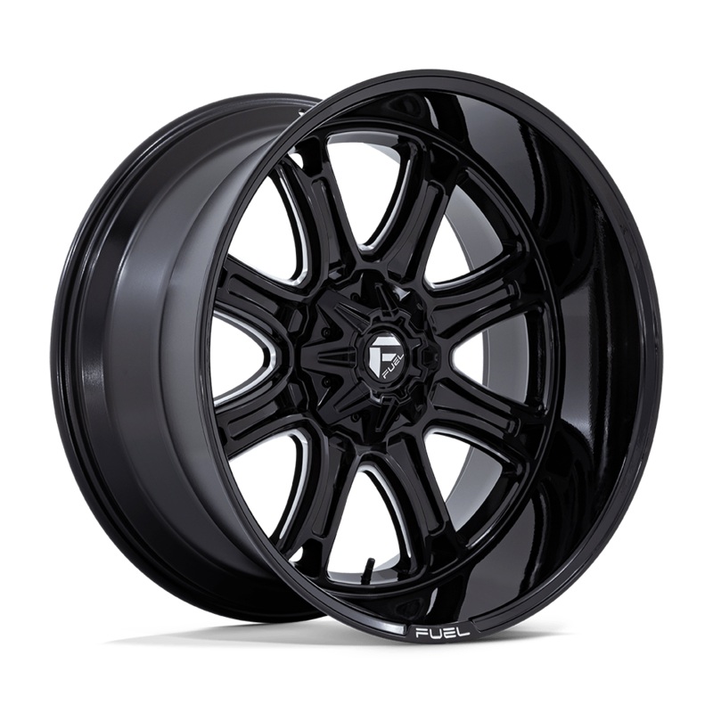 Fuel Wheels Darkstar 24″ 5×139.7/5×150 Gloss Black Milled