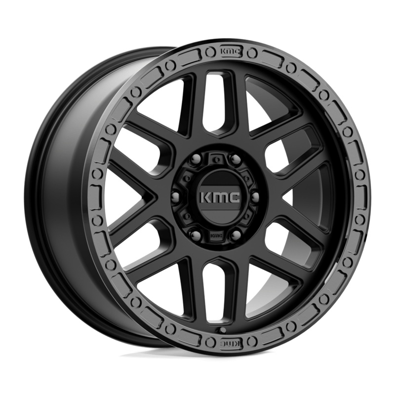 KMC Wheels KM544 Mesa 18″ 6×139.7 Satin Black With Gloss Black Lip