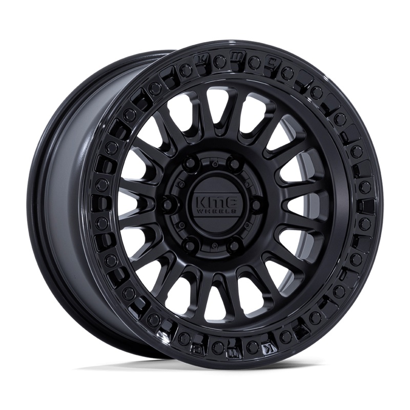 KMC Wheels KM552 IMS 17″ 6×139.7 Matte Black W/ Gloss Black Lip