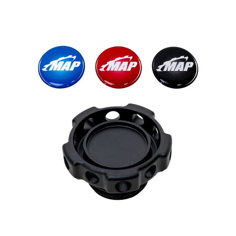 MAPerformance Billet Evo X Oil Cap | 2008-2015 Mitsubishi Evo X (MAP EVOX-OC-BK)