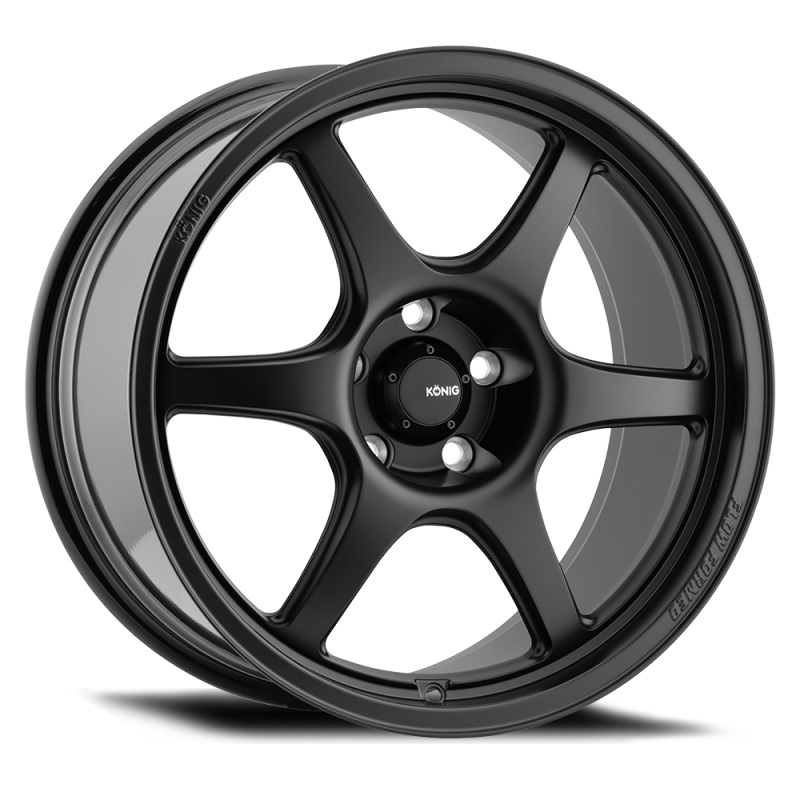 KONIG Hexaform Wheel – 18×10.5B +18 | 5×114.3 | Matte Black