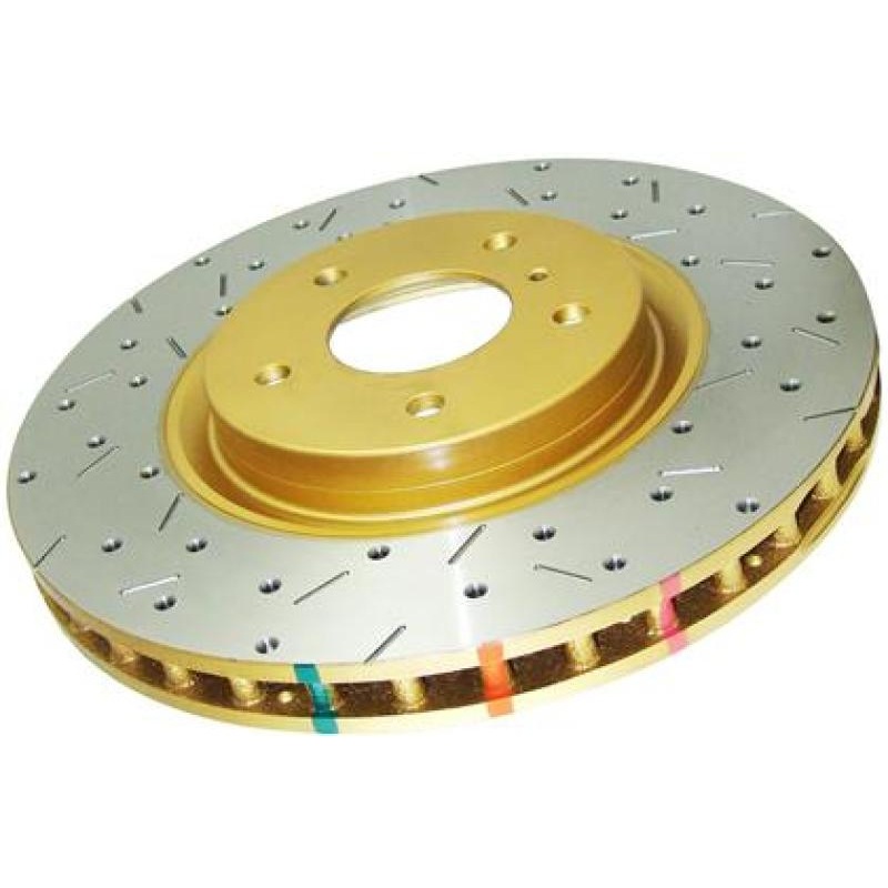 DBA 14-18 Volkswagen GTI (w/Performance Pkg) Front 4000 Series Drilled & Slotted Rotor