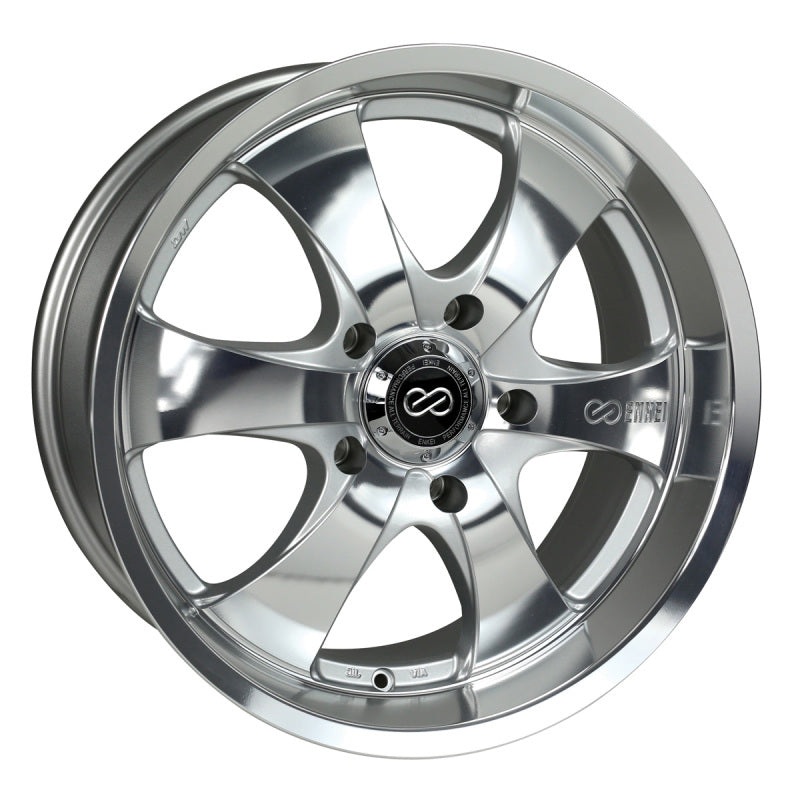 Enkei M6 Universal Truck & SUV 17×8 10mm Offset 6×139.7 BP 108.6mm Bore Mirror Finish Wheel
