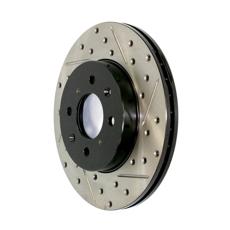StopTech 82-89 BMW 633CSi Slotted & Drilled Cryo Sport Right Rear Brake Rotor