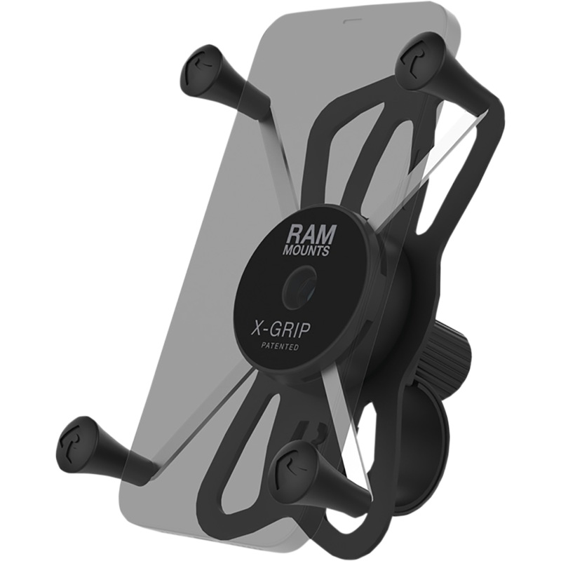 X-Grip Phone Mount With Ram Tough-Strap Handlebar Base By Ram Mounts
