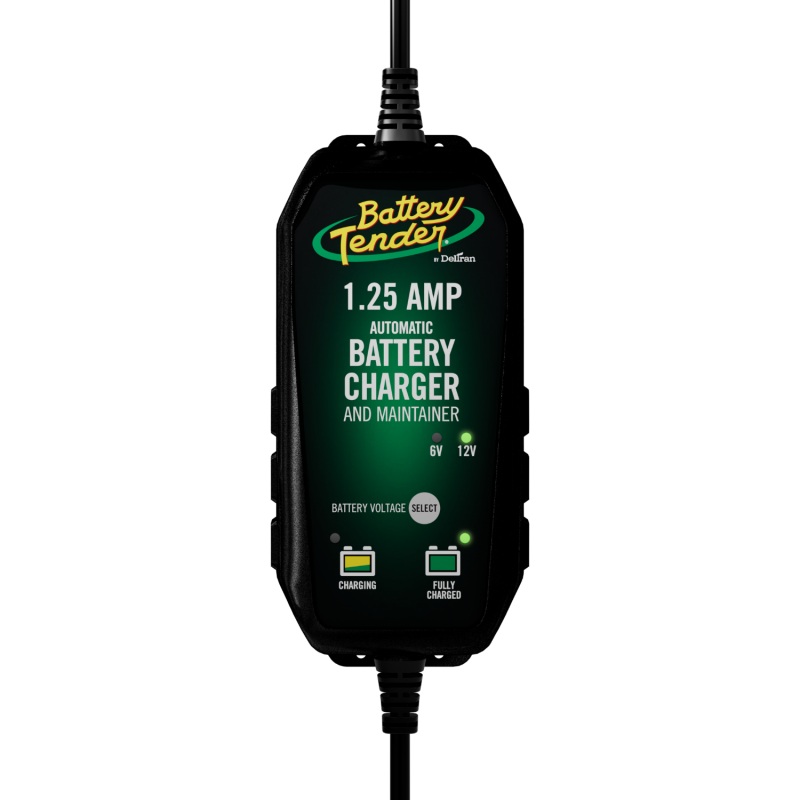 Battery Tender 6V 12V 1.25AMP Selectable Battery Charger