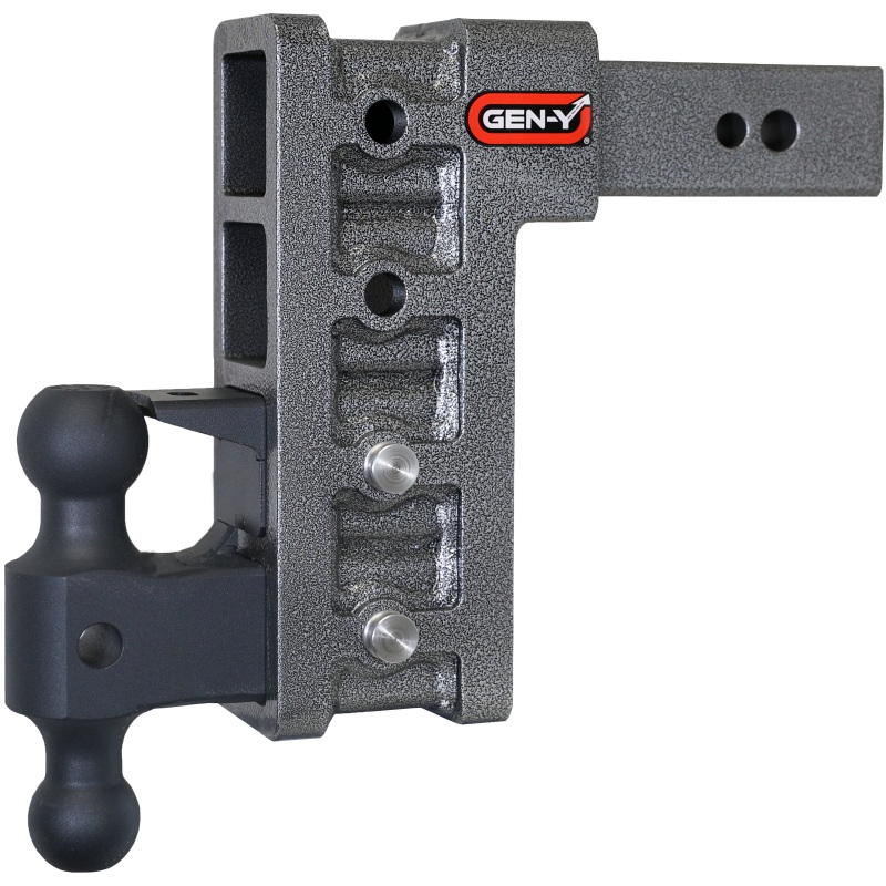 Gen-Y Mega Duty 2.5in Shank 9in Drop 3.5K TW 32K Hitch w/GH-0161 Dual-Ball/Pintle Lock