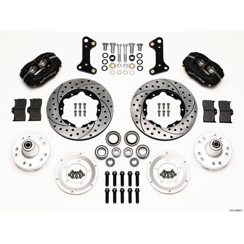 Wilwood Forged Dynalite Front Kit 11.00in Drilled 67-69 Camaro 64-72 Nova Chevelle
