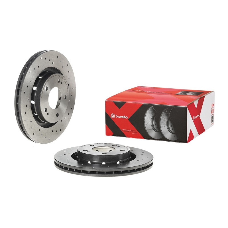 XTRA Drilled Front Disc Brake Rotor – 09.A738.1X