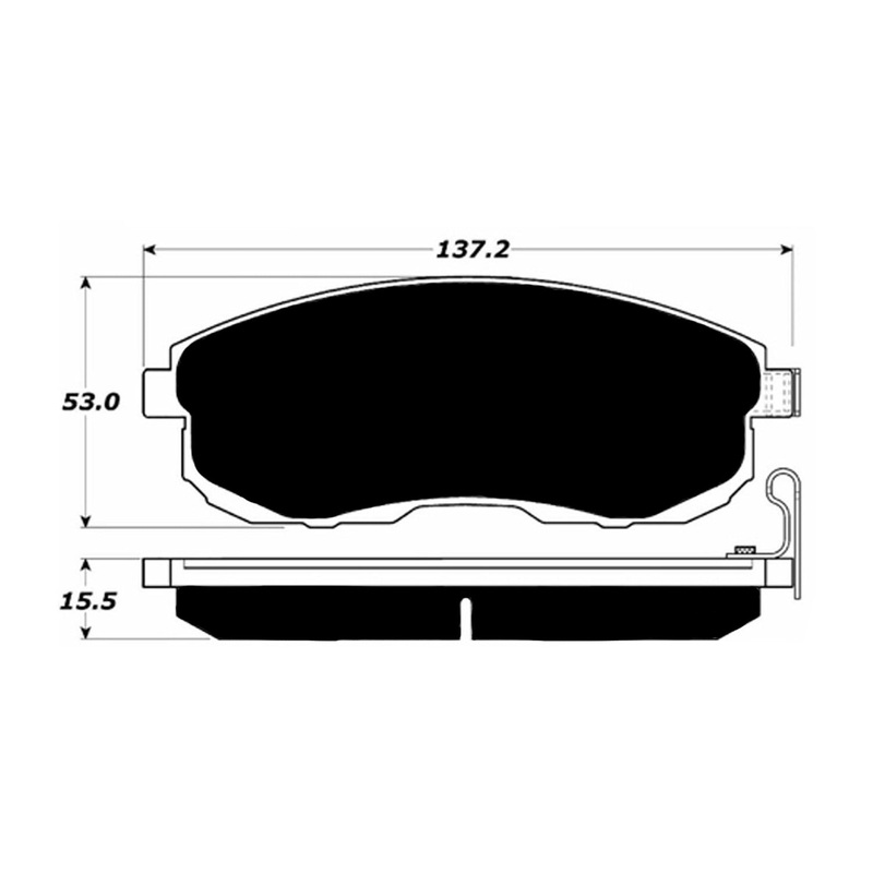 Porterfield Brake Pads for 2007 NISSAN SENTRA CVT