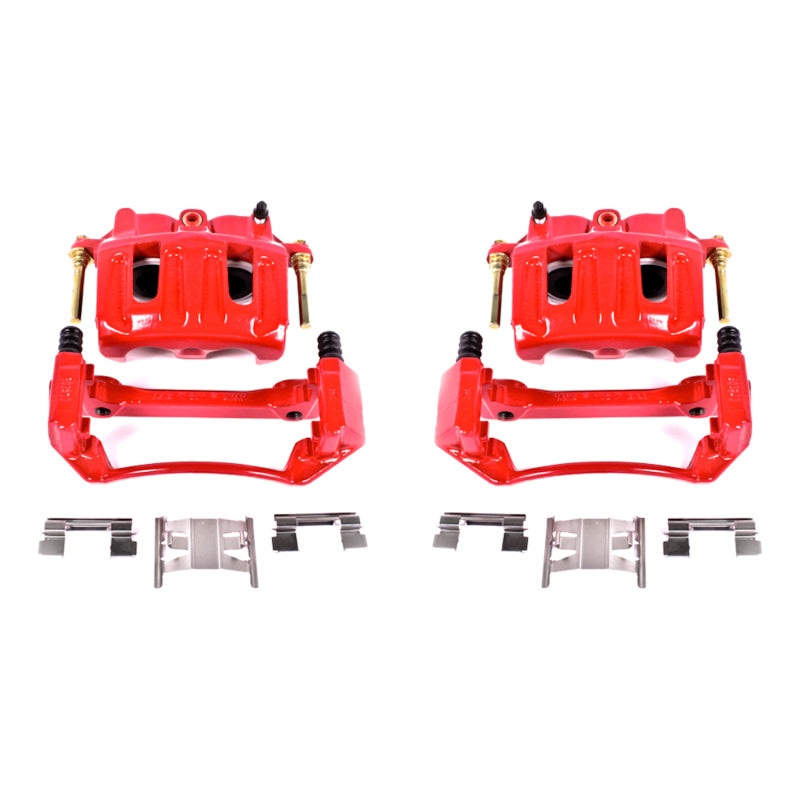 Power Stop 99-03 Ford F-150 Front Red Calipers w/Brackets – Pair