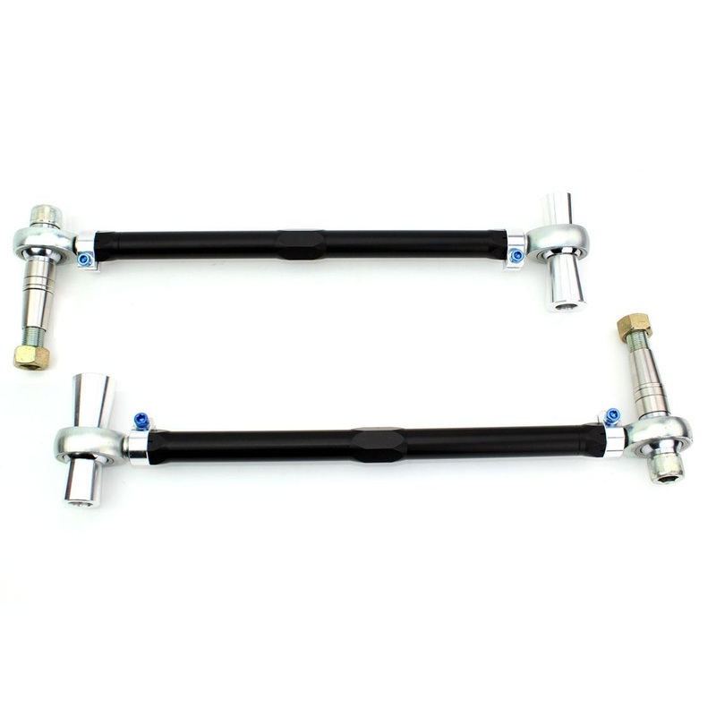 SPL Parts Titanium Series Front Tension Rods with Offset Spacers – 2015-2023 Ford Mustang (S550)