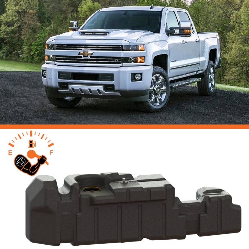 Titan Fuel Tanks 17-19 GM 2500/3500 Duramax Crew Cab Short Bed 56 Gallon XXL Mid-Ship Fuel Tank