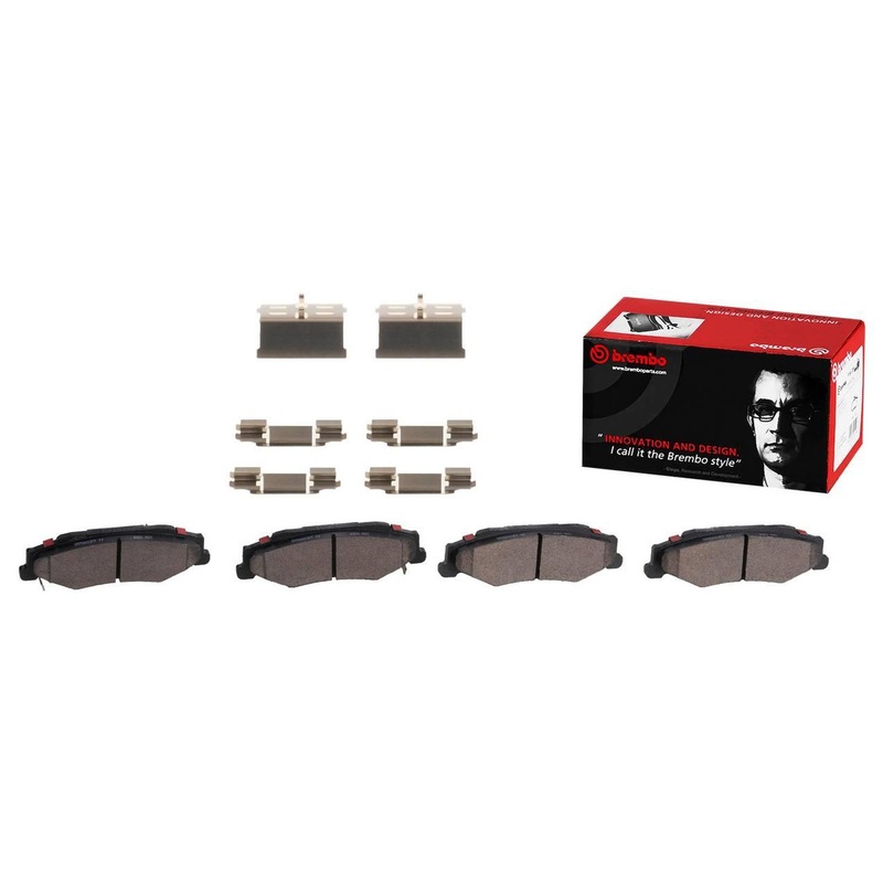 Brembo 04-09 Cadillac XLR/97-13 Chevrolet Corvette Rear Premium NAO Ceramic OE Equivalent Pad
