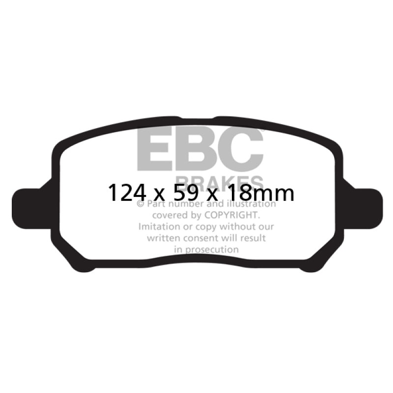 EBC 05-10 Chevrolet Cobalt 2.2 4 Lug Ultimax2 Front Brake Pads