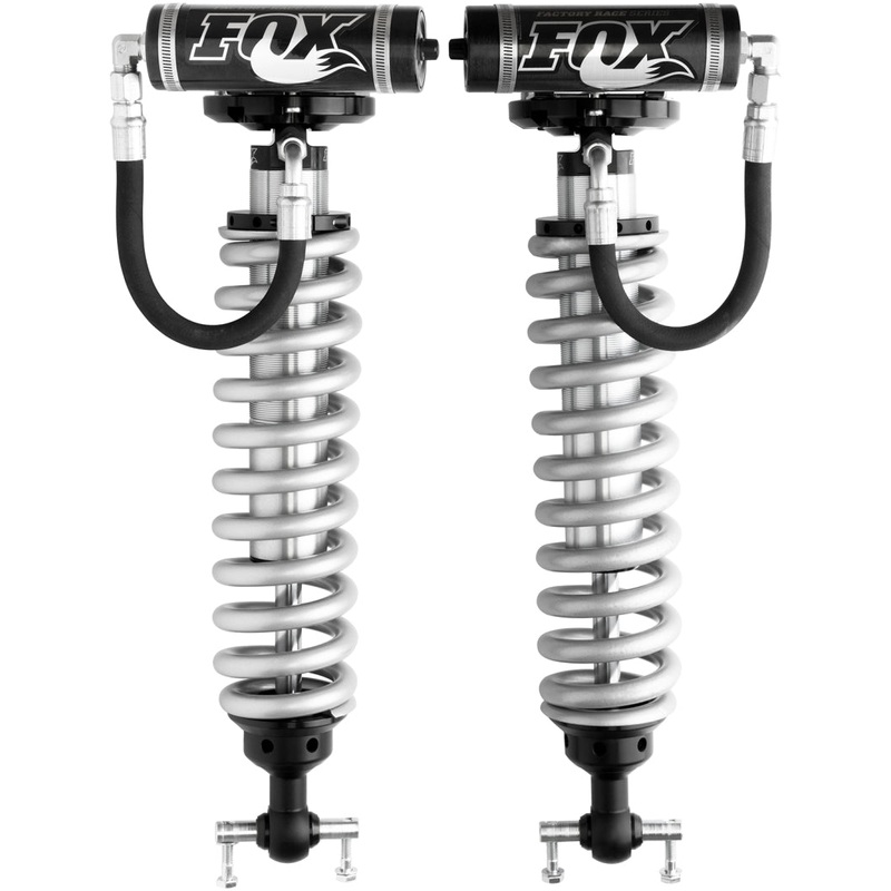 Fox 2007 Chevy 1500 4WD w/UCA 2.5 Factory Series 5.35in. R/R Coilover Shock Set – Black/Zinc