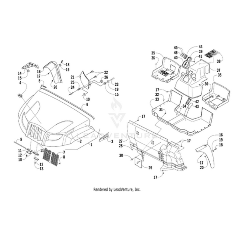 Graphic Decal-Side-Right(Prowler St) by Arctic Cat
