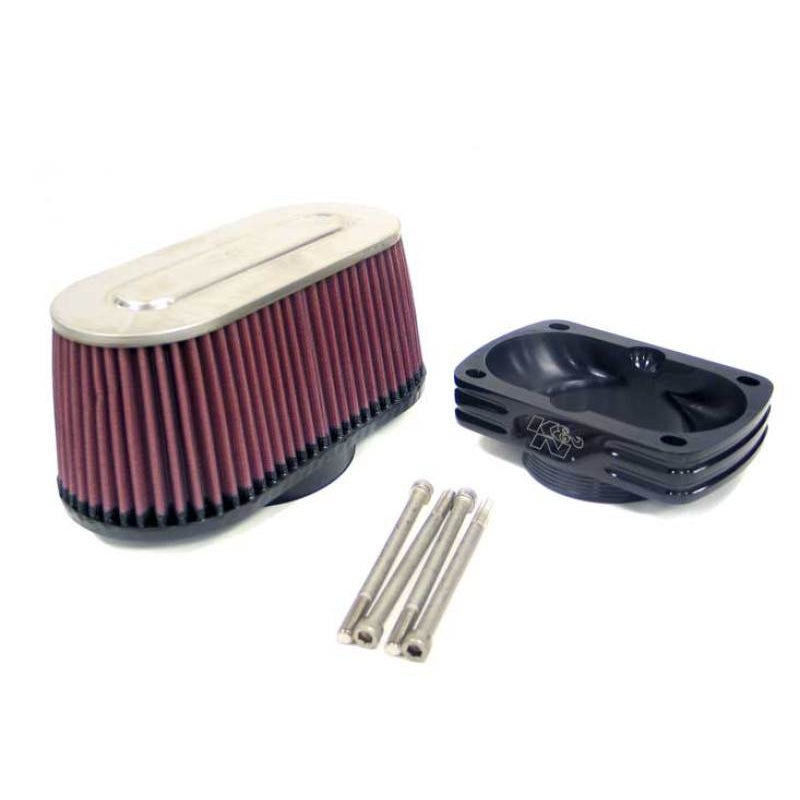 K&N Marine Flame Arrestor 3.625in Flange ID x 3.75in Top OW x 8.5in Top OL x 4in H Oval | 59-4541