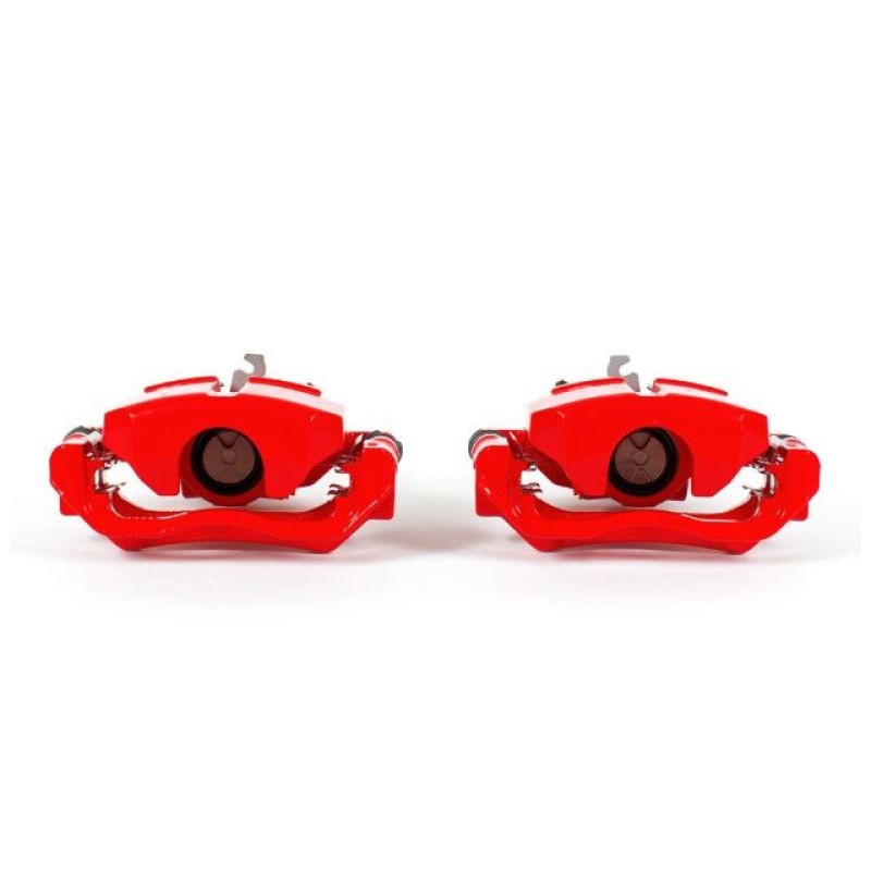 Power Stop 13-16 Dodge Dart Rear Red Calipers w/Brackets – Pair